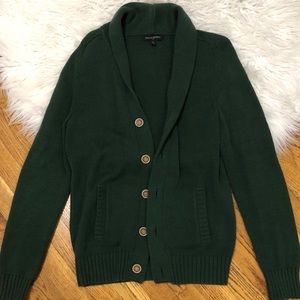 Banana Republic Dark Green Sweater Button Cardigan
